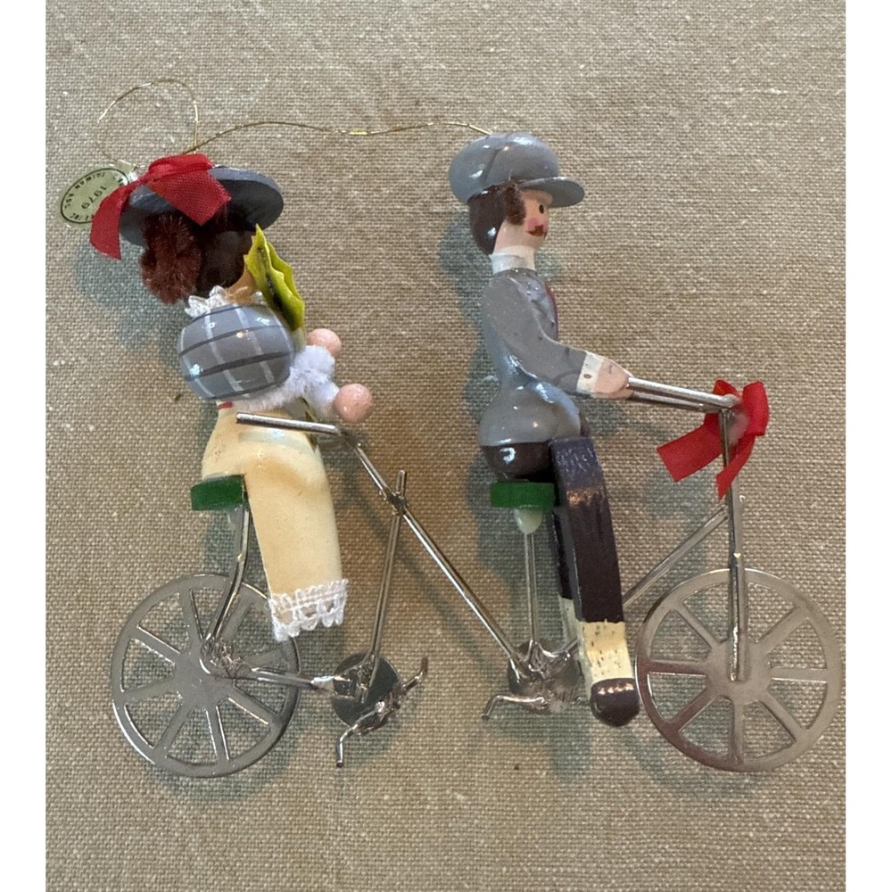 Vintage Kurt Adler 1979 Tandem Bike Christmas Decoration